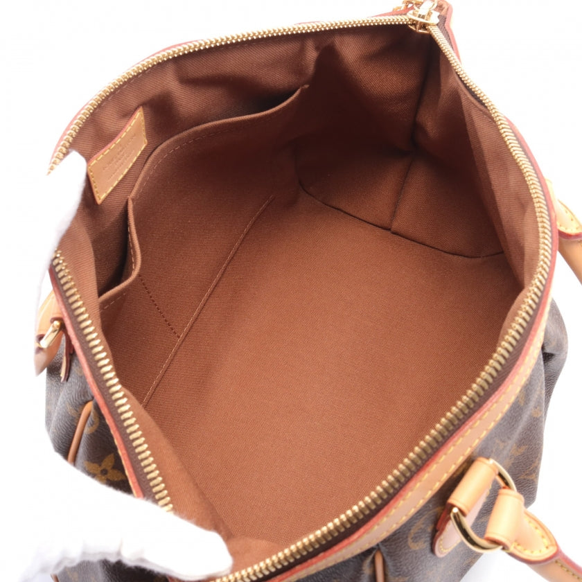 Louis Vuitton Tivoli PM Monogram Handbag PVC Leather Brown
