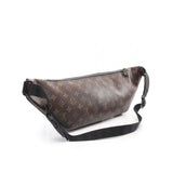 Louis Vuitton Christopher Bum Bag Monogram Macassar Leather Brown Black