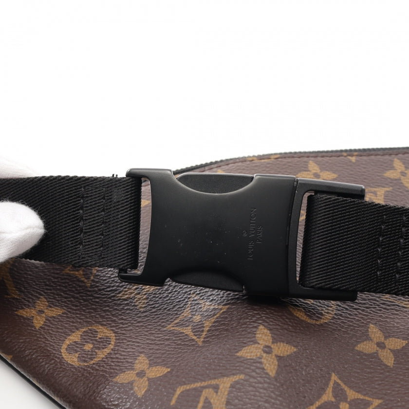 Louis Vuitton Christopher Bum Bag Monogram Macassar Leather Brown Black