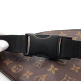 Louis Vuitton Christopher Bum Bag Monogram Macassar Leather Brown Black