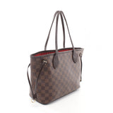 Louis Vuitton Neverfull PM Damier Ebene Tote Bag PVC Leather