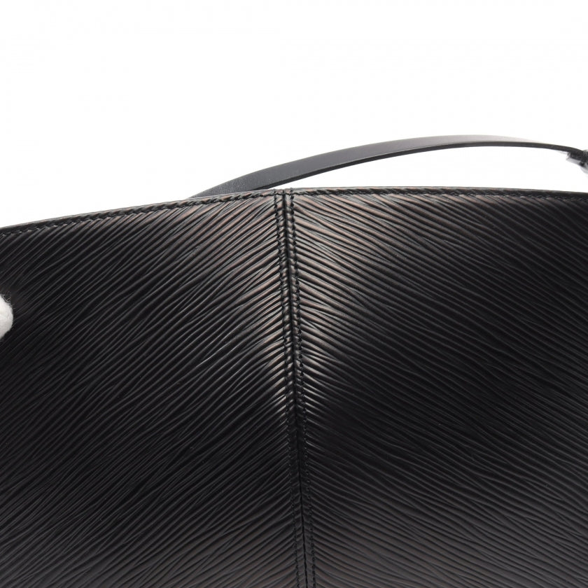 Louis Vuitton Pochette Demi Lune Epi Noir Handbag Leather