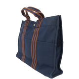 Hermes Tote Bag Cotton canvas Navy Fool ToeMM