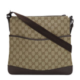 Gucci Shoulder Bag 145857 GG canvas, leather beige Women