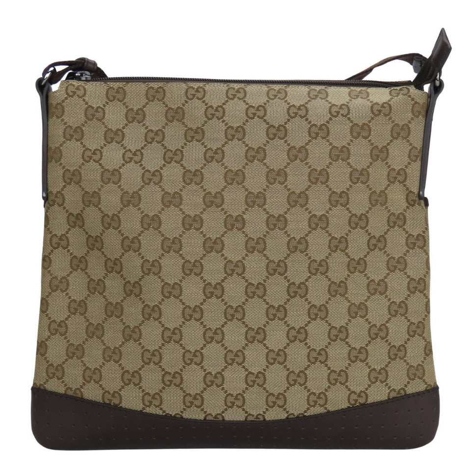 Gucci Shoulder Bag 145857 GG canvas, leather beige Women