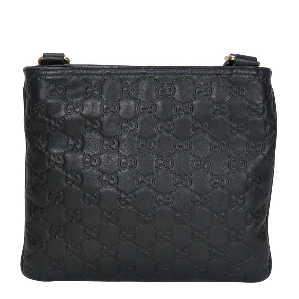 Gucci Shoulder Bag 201538 Sima leather black Women
