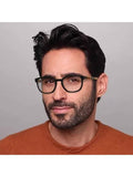 Luxury Burberry Eyewear Vintage Check Temple Square Eyeglasses Black