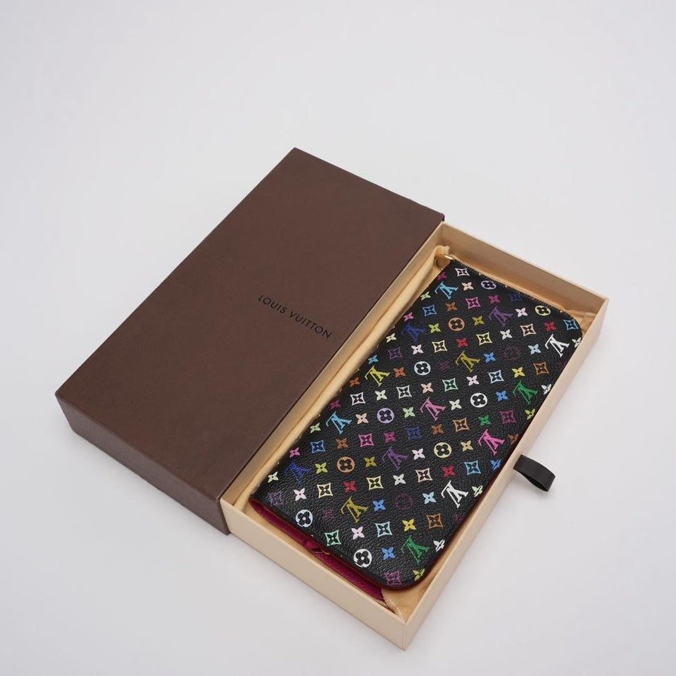 Louis Vuitton Black Monogram Insolite Wallet Multicolor