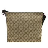 Gucci Shoulder Bag 189751 GG canvas beige schlie line Women