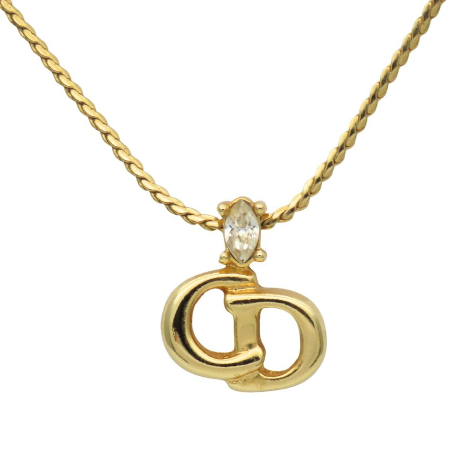 Christian Dior CD Logo Necklace