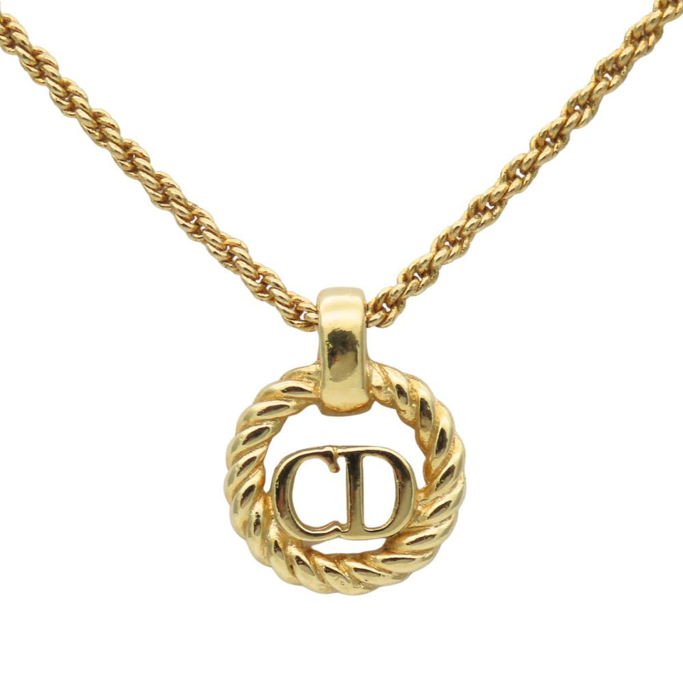 Christian Dior CD Logo Necklace