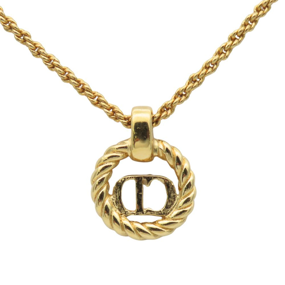 Christian Dior CD Logo Necklace