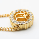 Christian Dior CD Logo Necklace