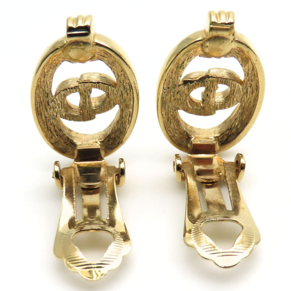 Christian Dior CD Logo Earrings
