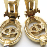 Christian Dior CD Logo Earrings