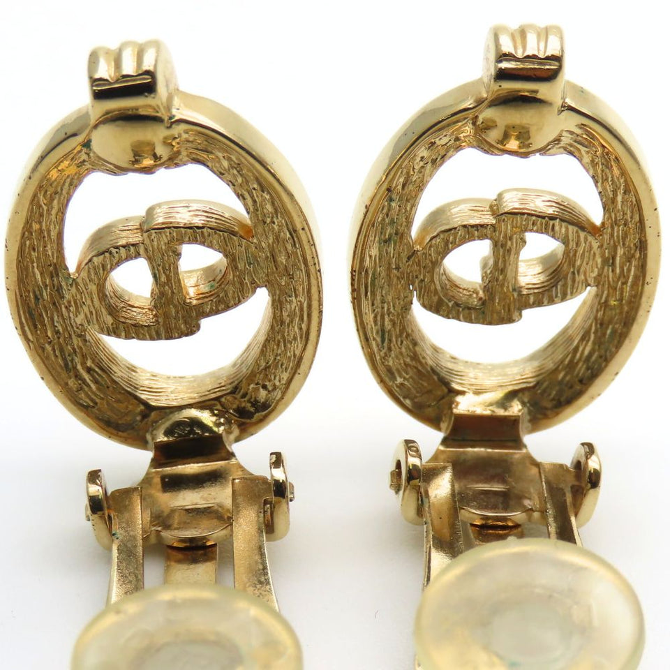 Christian Dior CD Logo Earrings