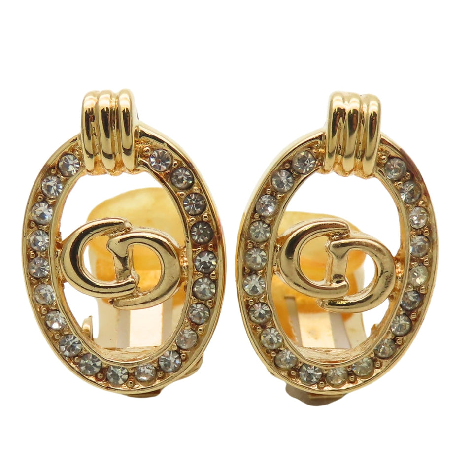 Christian Dior CD Logo Earrings