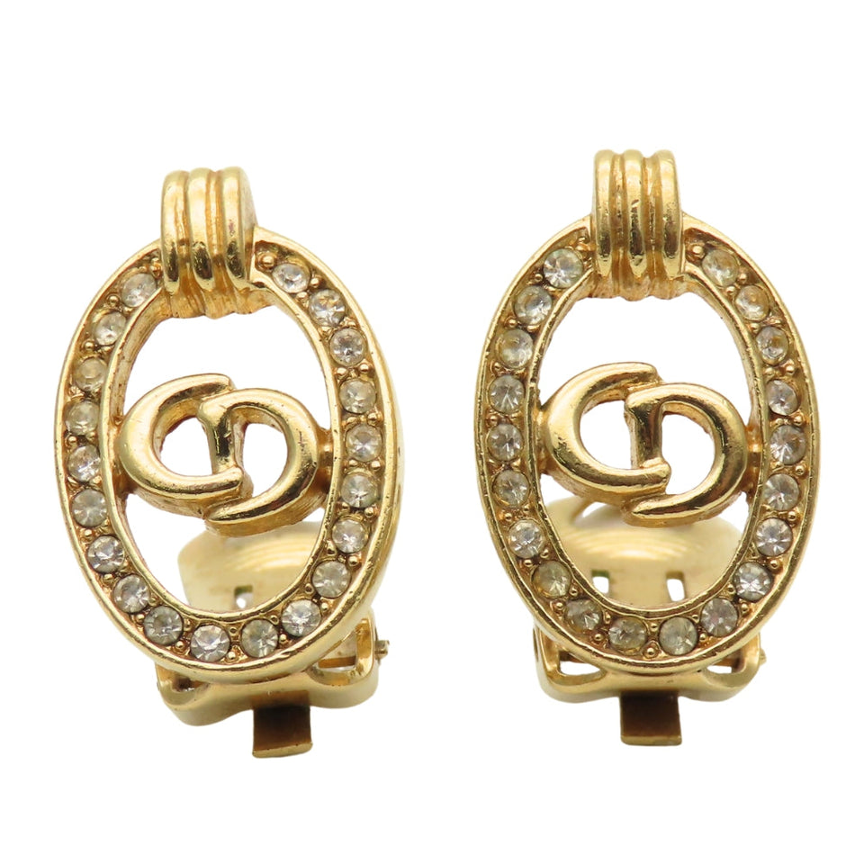 Christian Dior CD Logo Earrings