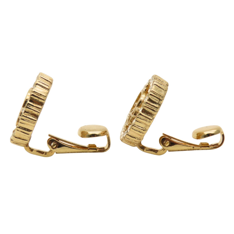 Christian Dior CD Logo Earrings