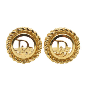 Christian Dior Logo Earrings