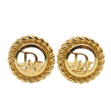 Christian Dior Logo Earrings