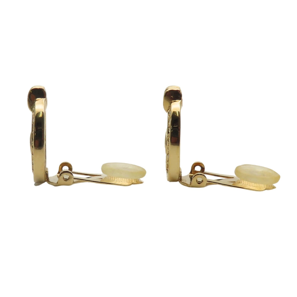 Christian Dior CD Logo Earrings
