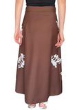 Prada Brown Mohair Floral Sequin Embellished Skirt -  42