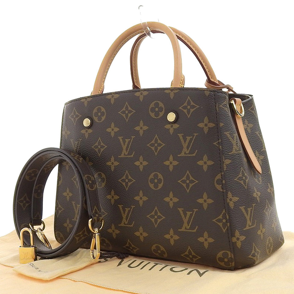 Louis Vuitton Monogram Montaigne BB 2way Crossbody Shoulder Bag
