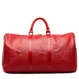 Louis Vuitton Epi Keepall 50 Boston Bag Castilian Red