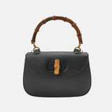 Gucci Bamboo 1947 Top Handle Bag Leather Small Black