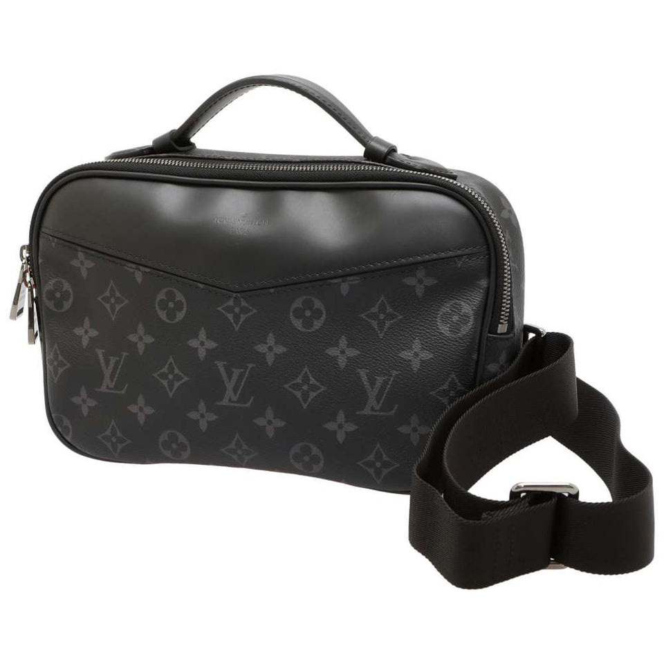 Louis Vuitton Monogram Eclipse Body Bag Bum Bag Black