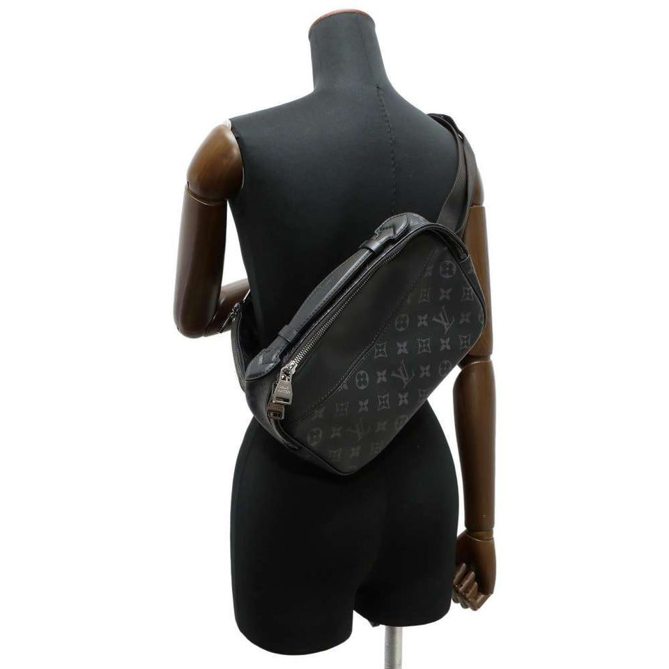 Louis Vuitton Monogram Eclipse Body Bag Bum Bag Black