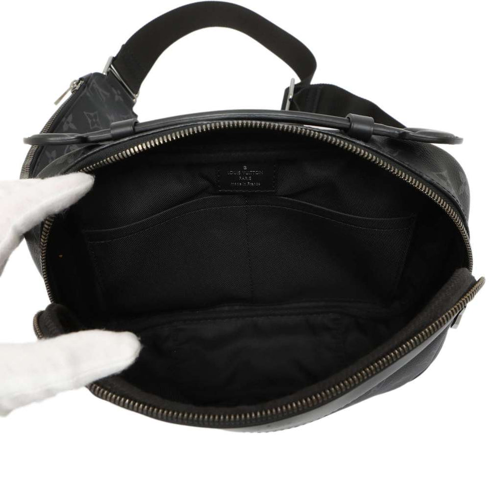 Louis Vuitton Monogram Eclipse Body Bag Bum Bag Black