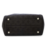 Louis Vuitton Mahina Leather Hina MM Shoulder Bag Black