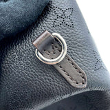 Louis Vuitton Mahina Leather Hina MM Shoulder Bag Black