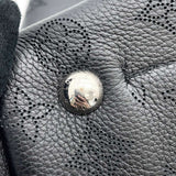 Louis Vuitton Mahina Leather Hina MM Shoulder Bag Black