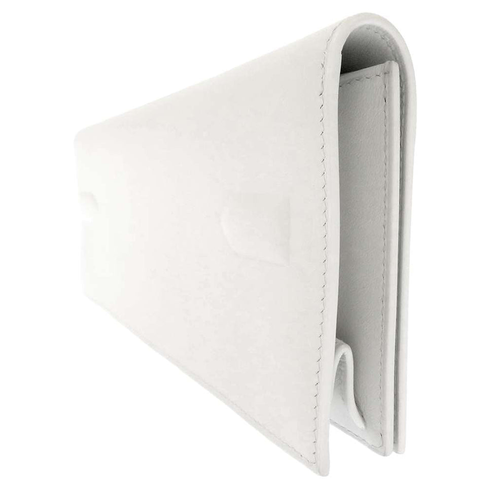Hermes Birkin Shadow Clutch Bag New White Swift Leather