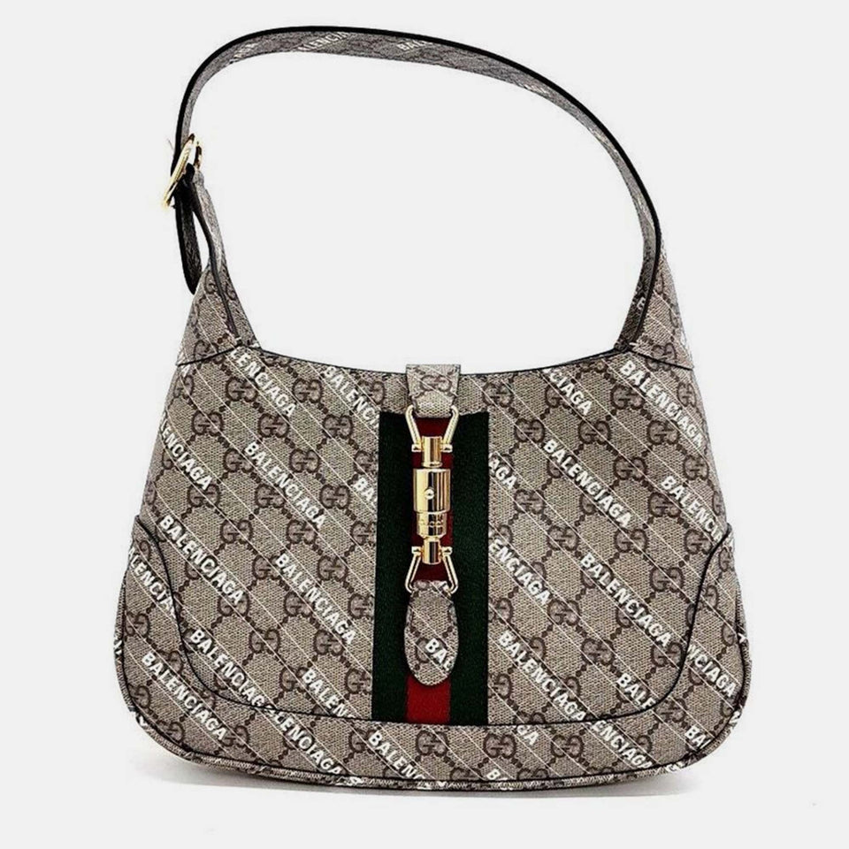 Gucci x Luxury Balenciaga Trending 2025 Hacker Project Jackie 1961 Small Hobo Bag