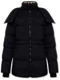 Luxury Burberry Detachable Hooded Nylon Padding Black