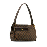 Louis Vuitton Damier Overnight Shoulder Bag Brown PVC Leather Louis Vuitton