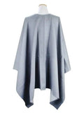 Luxury Burberry WoMen's Check Reversible Wool Cape Grey