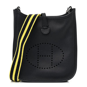 Hermes Epsom Amazone Evelyne TPM Bleu Indigo Lime
