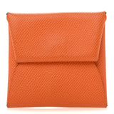 Hermes Epsom Bastia Verso Coin Purse Orange Lime