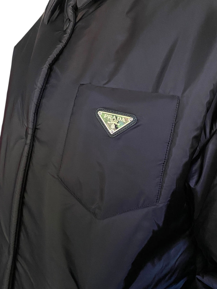 Prada Black Re-Nylon Blouson Padded Shacket - 36 / US 2