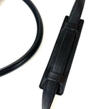 Leather Trapeze Satchel Black