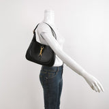 Gucci Jackie 1961 Black Leather Bag Small with Adjustable Strap