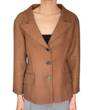 Christian Dior Camel Wool Blazer - US 8