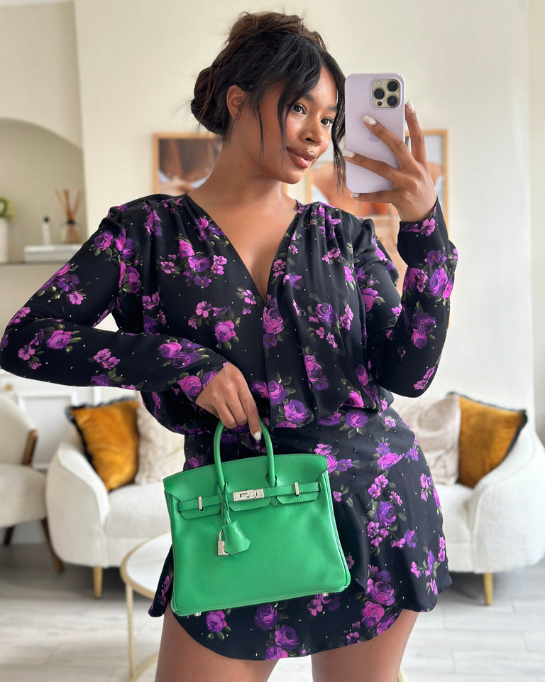 *FIRE PRICE* Hermes Birkin 25 Retourne Bag in Bamboo Swift Leather with Palladium Hardware Bag
