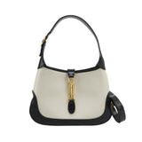 Gucci Jackie 1961 Small Black and White Leather Bag