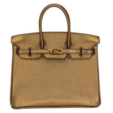 Hermes25cm Birkin Bronze Metallic Gold Hardware